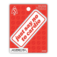 Stickers Northwest Just Say No To Cardio Sticker Sticker