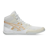 Kids' ASICS Snapdown 4 Wrestling Shoes Big 5 White/Pure Gold