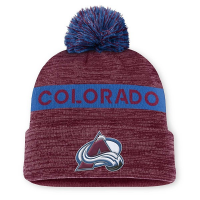 Colorado Avalanche Fanatics Road Pom Beanie One Size Garnet