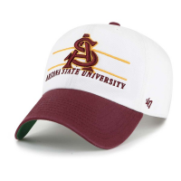 Arizona State Sun Devils 47 Brand Double Header Cleanup Adjustable Hat One Size White