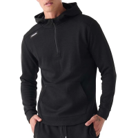 Men's Legends Hawthorne Tech 1/4 Zip Hoodie Large Black Heather