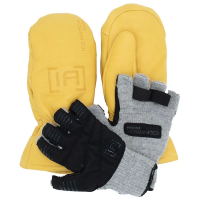 Clam IceArmor by Insulated Chopper Combo Mittens Small Tan/Natural