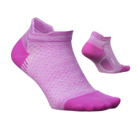 Women's Feetures WoPlantar Fasciitis Relief Light Cushion Tab No Show Running Socks Small Vivid Violet