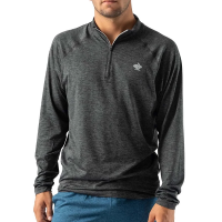 Men's rabbit EZ 2.0 Long Sleeve 1/4 Zip Large Black Charcoal