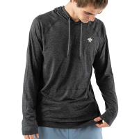 Men's rabbit EZ Pullover Long Sleeve Shirt Large Black Charcoal