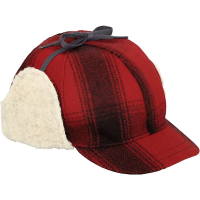 Women's Stormy Kromer The Snowdrift Hunting Fitted Cap Large Red/Black Plaid