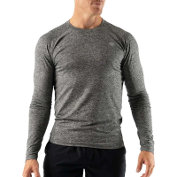 Men's rabbit EZ Long Sleeve T-Shirt Small Charcoal Heather