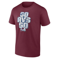 Colorado Avalanche Fanatics Go Avs Go T-Shirt Small Garnet