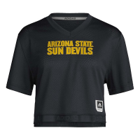 Arizona State Sun Devils adidas Women's Cropped Jersey Sports Uniform Small Black