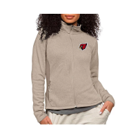 Arizona Cardinals Women's Antigua Logo Course Mid Fleece Jacket Small Oatmeal Heather/Multi