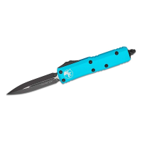 Microtech 232-1TQ UTX-85 Double Edge Dagger Turquoise Automatic Knife