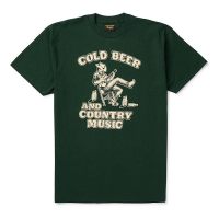 Men's Seager Co. Country Music T-Shirt 2XLarge Army Green