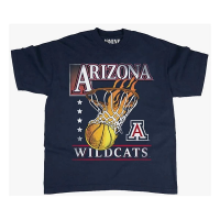 Arizona Wildcats 19NINE Hoops Heavy T-Shirt Small Navy