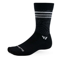 Men's Swiftwick Pursuit Crew Cycling Socks Medium Black