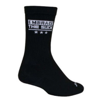 Men's SockGuy Embrace Crew Cycling Socks Small Black