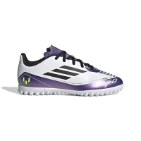 Kids' adidas Messi F50 Club Soccer Shoes Little 11Y White/Purple