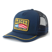 Men's Seager Co. America's Choice Trucker Snapback Hat One Size Navy