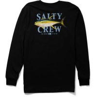 Men's Salty Crew YellowFin Classic Long Sleeve T-Shirt Medium Black