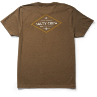 Men's Salty Crew Double Diamond T-Shirt Medium Mocha Heather