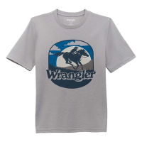 Boys' Wrangler Sunset Rider T-Shirt Large Ultimate Grey