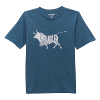 Boys' Wrangler Bull T-Shirt Medium Dark Denim