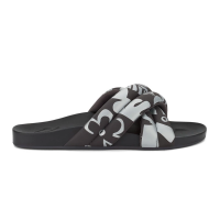 Women's OluKai Hila Slide Sandals Silver / Pavement