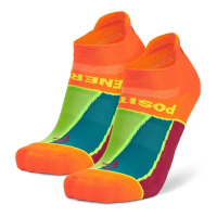 Women's Balega Grit & Grace Positive Energy No Show Running Socks Medium Neon Orange