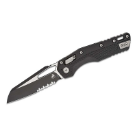 Microtech Standard Issue MSI 210T-2PM Two Tone Serrated Folding Knife Black