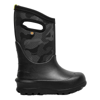 BOGS Neo-Classic Metallic Camo Rain Boots Toddler 8T Black