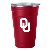 Logo Brands Oklahoma Sooners 22oz Stainless Cup