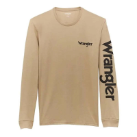 Men's Wrangler Men's Red Truck Long Sleeve T-Shirt 2XLarge Tan