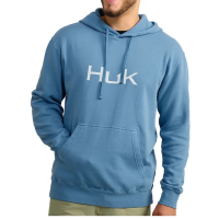 Men's Huk Huk'd Up Logo Fishing Hoodie Medium Quiet Harbor