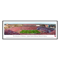 Blakeway Panoramas Oklahoma Sooners Memorial Stadium Standard Framed Panoramic
