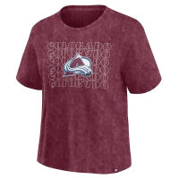 Women's Colorado Avalanche Fanatics Faded T-Shirt Small Maroon