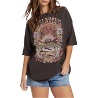 Women's Billabong Golden Times T-Shirt Large Off Black