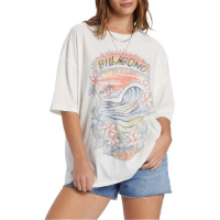 Women's Billabong Kissed By The Sun T-Shirt Large Salt Crystal