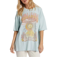 Women's Billabong Head In The Clouds T-Shirt XSmall Sea Fog