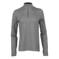 Women's Hot Chillys Micro-elite Chamois 1/4 Zip Long Sleeve Base Layer Small Granite