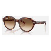 Men's Ray-Ban Gina Sunglasses Polished Light Havana On Multicolor/Clear Gradient Brown