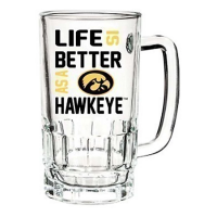 Evergreen Enterprise Iowa Hawkeyes 16oz Tankard Glass