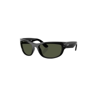 Men's Ray-Ban Mega Balorama Sunglasses Polished Black/G-15 Green