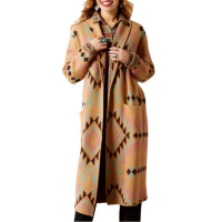 Women's Ariat Sunset Chic Blanket Overcoat Small Spark Geo Jacquard