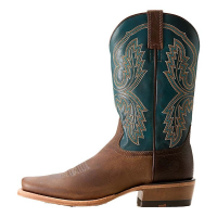 Men's Ariat Futurity Cashout Western Boots 11.5 Wicker/Pursuit Teal