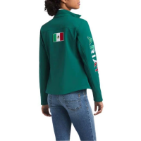 Women's Ariat Classic Team Mexico Softshell Jacket XLarge Green