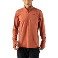 Men's rabbit Outrun Long Sleeve 1/4 Zip Small Redwood