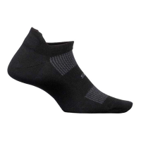 Adult Feetures High Performance Max Cushion Tab Ankle Running Socks Large Black