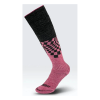 Gordini Gap Jr Ski & Snowboard Knee High Alpine Skiing Socks Youth Large Black/Pink