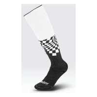 Gordini Gap Jr Ski & Snowboard Knee High Alpine Skiing Socks Youth Large White/Black