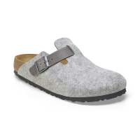 Adult BIRKENSTOCK Boston Felt Casual Clogs 42 Light Grey Leather