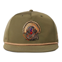 Men's Duck Camp Turkey Snapback Hat One Size Dusty Olive